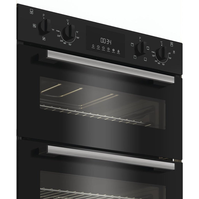 Indesit DUI10DB Built-In Double Oven - Black