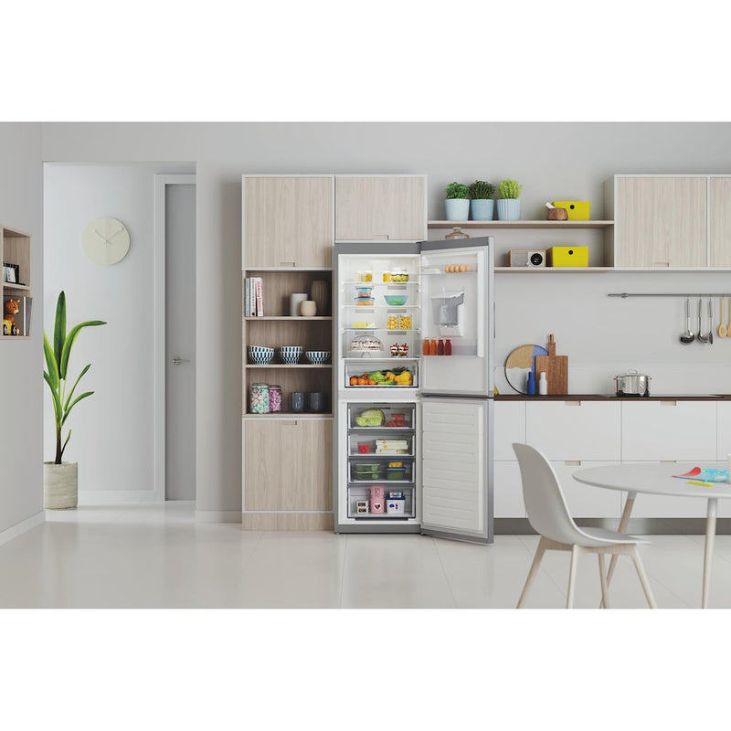 Indesit Total No Frost IBTNF 60182 S AQUA UK Fridge Freezer - Silver (Discontinued)