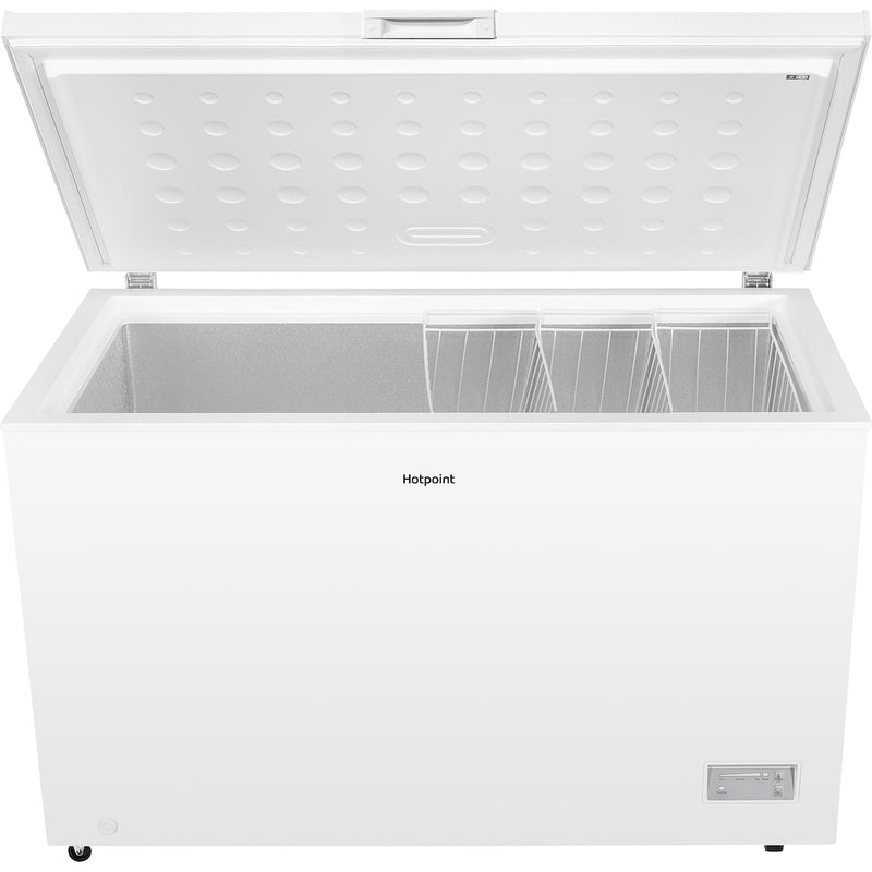 Hotpoint HPCF3714UK 371L Low Frost White Chest Freezer with Freezer Protect