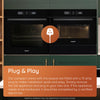 Hotpoint HCW6O7HTSXUKC Class 6 45cm Built-In Compact Oven with Microwave - Stainless Steel Thumbnail