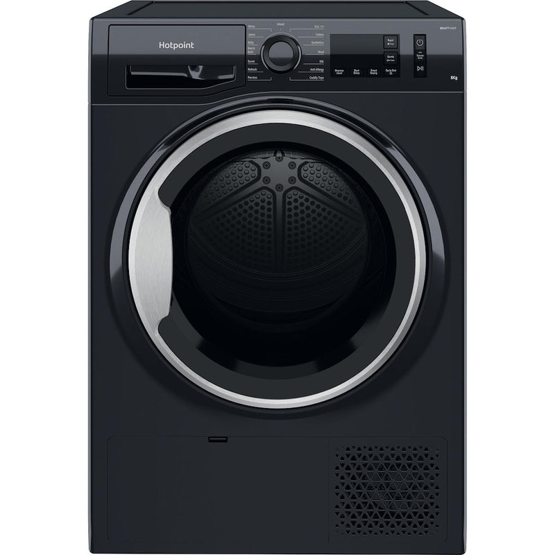 Hotpoint Crease Care NT M11 82BSK UK 8kg Heat Pump Tumble Dryer - Black (Discontinued)
