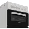Hotpoint HTG5GCW Freestanding 50cm Gas Double Cooker - White Thumbnail