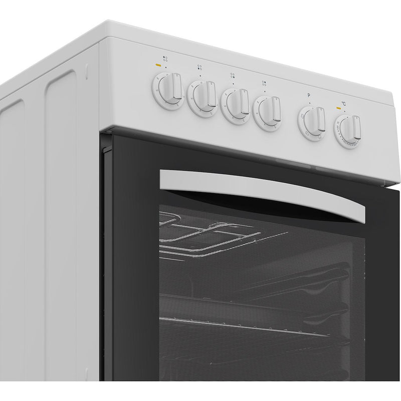 Indesit I5E3KMW Freestanding 50cm Electric Single Cooker - White