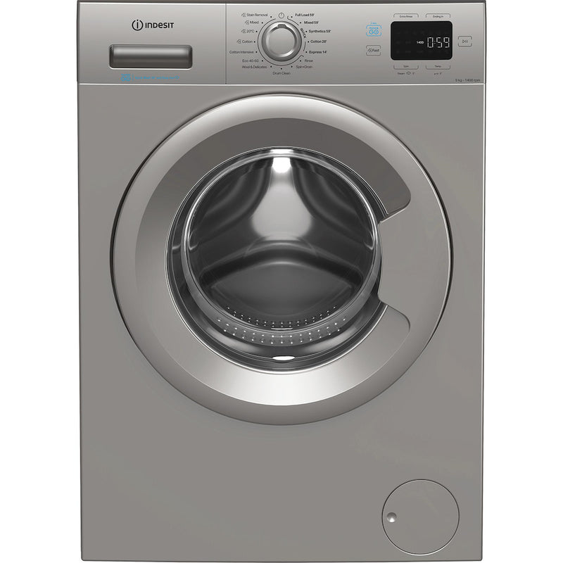 Indesit Push&Go IP 946S PUSH&GO UK 9kg Washing Machine - Silver