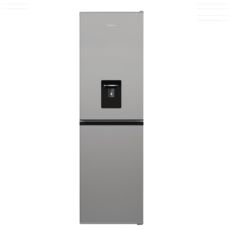 Hotpoint HPKH 1261W S4UK Freestanding 50/50 No Frost Fridge Freezer with Water Dispenser - Silver