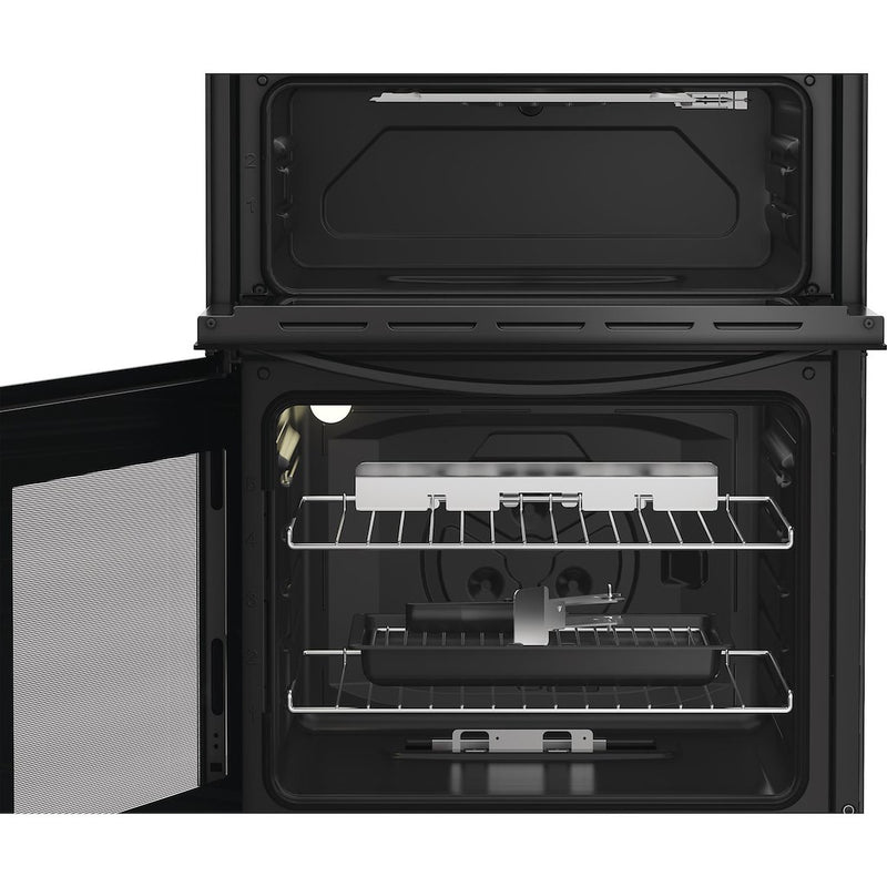 Indesit ITG6GB 60cm Gas Twin Cooker - Black