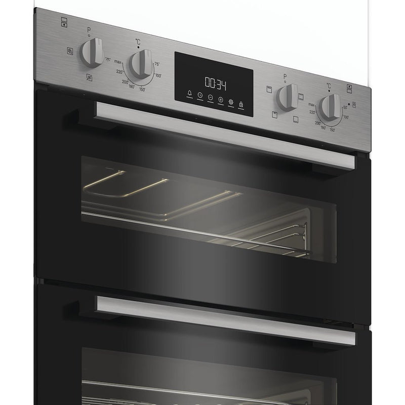 Indesit DUI12DIX Built-In Double Oven - Inox