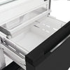 Whirlpool WHKF 6352 XBR5UK Dual No Frost 3 Door Fridge Freezer with 6th Sense - Dark Inox -  Discontinued Thumbnail