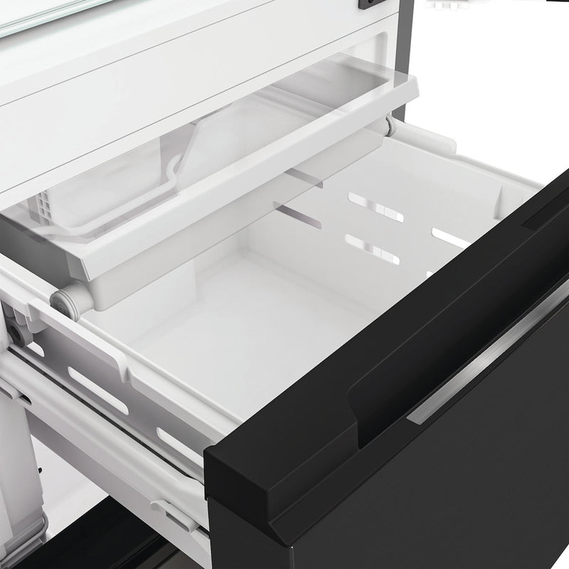 Whirlpool WHKF 6352 XBR5UK Dual No Frost 3 Door Fridge Freezer with 6th Sense - Dark Inox -  Discontinued