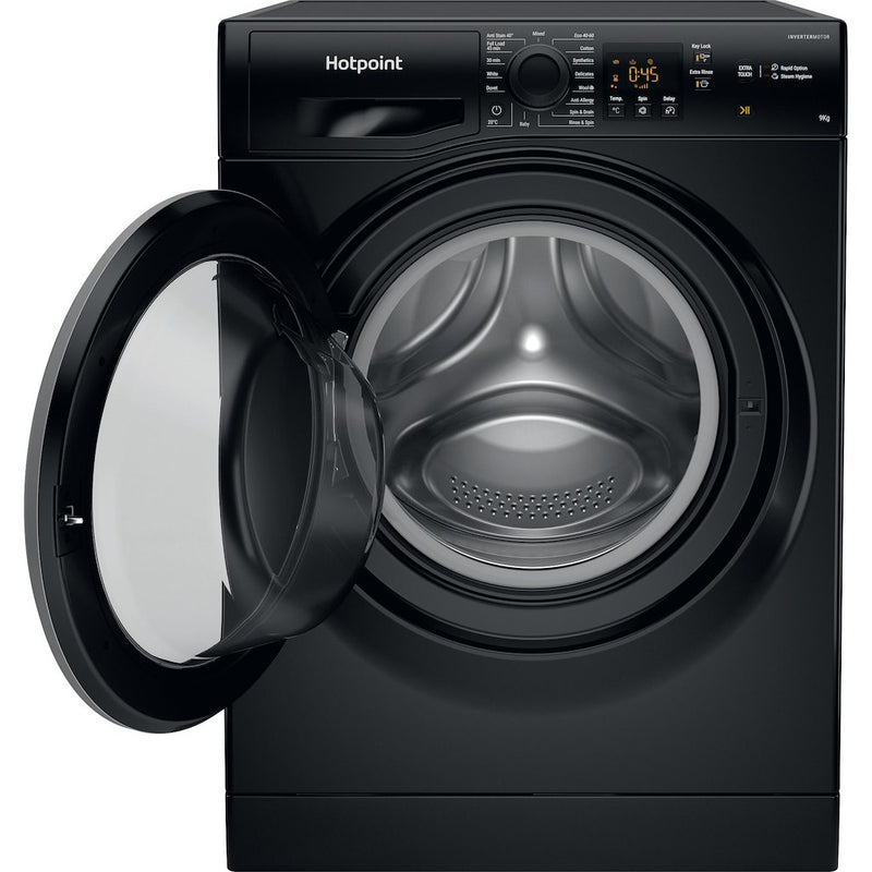 Hotpoint NSWF 946 BS UK Anti-Stain 9kg 1400rpm Washing Machine - Black