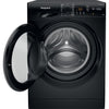 Hotpoint NSWM 1046 BS UK Anti-Stain 10kg 1400rpm Washing Machine - Black Thumbnail