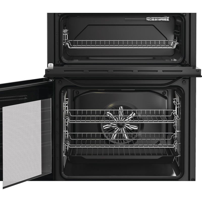 Hotpoint HTE6VDCB1 Freestanding Electric Cooker with Ceramic Hob - Black