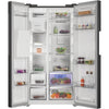 Hotpoint HPG29643IBXR4UK Freestanding Dual No Frost American Fridge Freezer with VitalCare and Water & Ice Dispenser - Black Steel Thumbnail