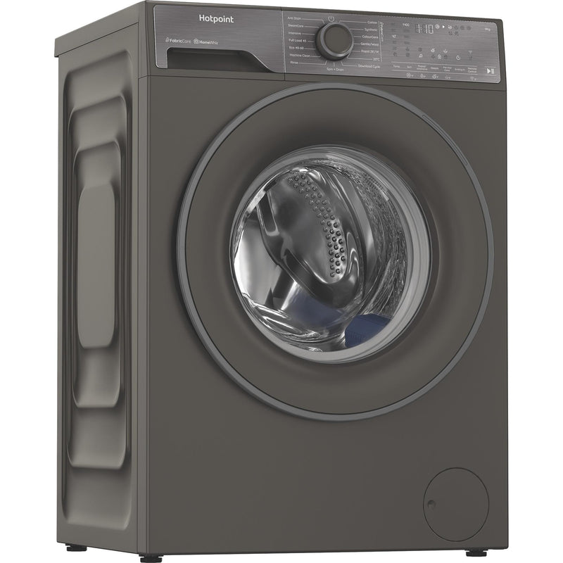 Hotpoint HB93WGCAREUK Fabric Care Freestanding 9kg 1400rpm Washing Machine with HomeWhiz - Manhattan Grey