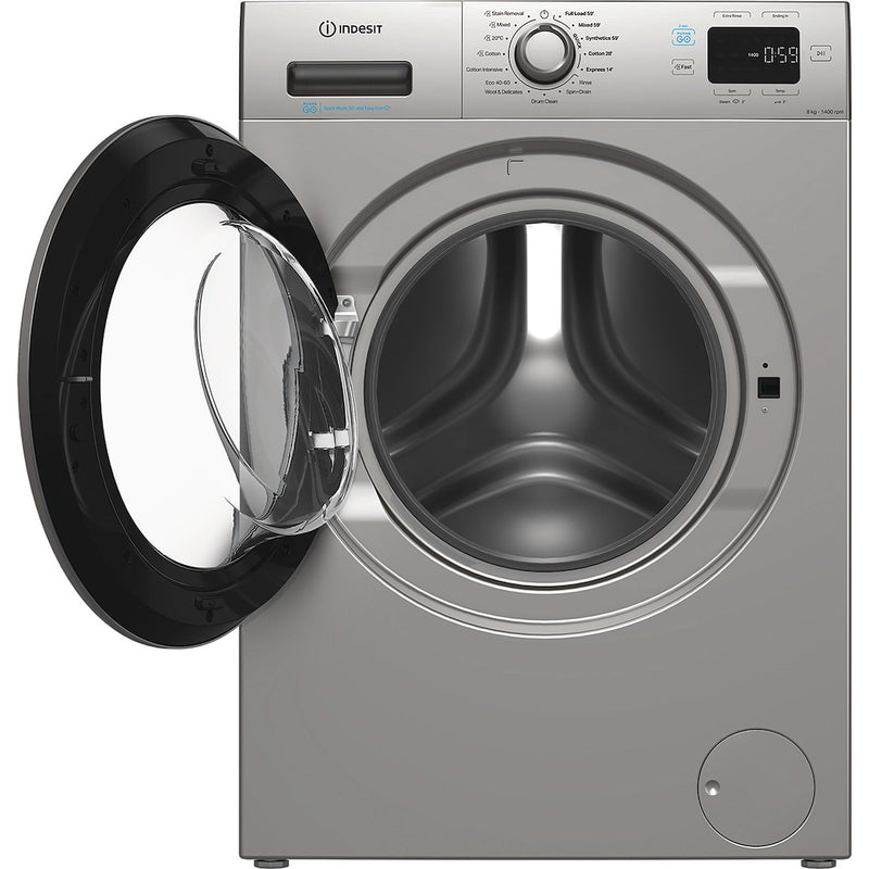 Indesit Push&Go IP 846S PUSH&GO UK 8kg Washing Machine - Silver