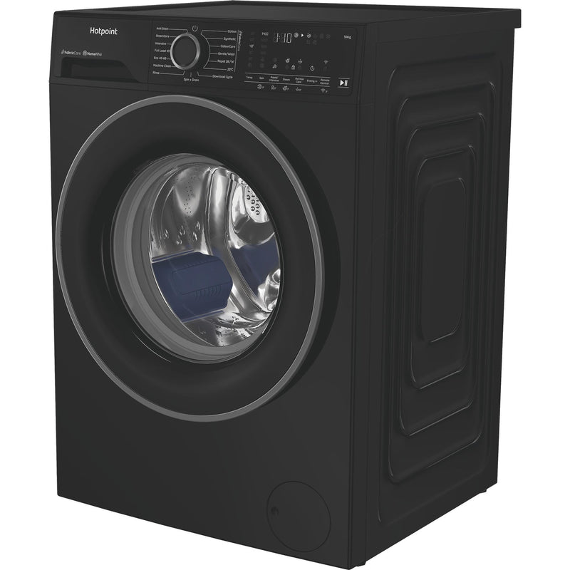 Hotpoint HB103WBCAREUK Fabric Care Freestanding 10kg 1400rpm Washing Machine with HomeWhiz - Black