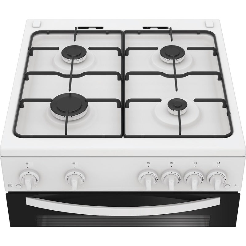 Indesit IDG6GW Freestanding 60cm Gas Double Cooker - White