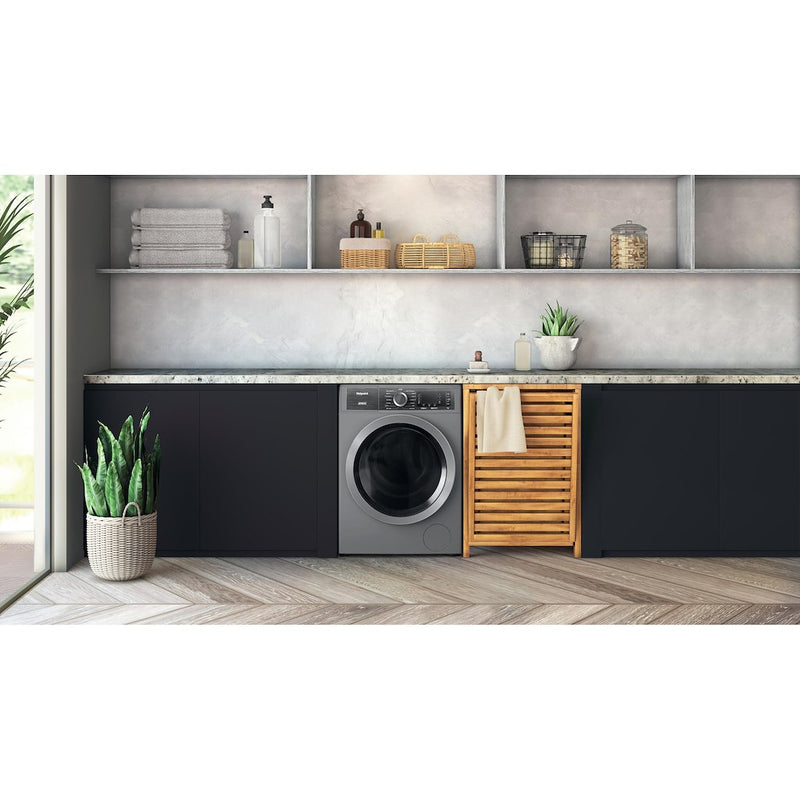 Hotpoint H8 99ADS GPOWER UK GentlePower 9kg 1400 rpm Washing Machine - Silver (Discontinued)