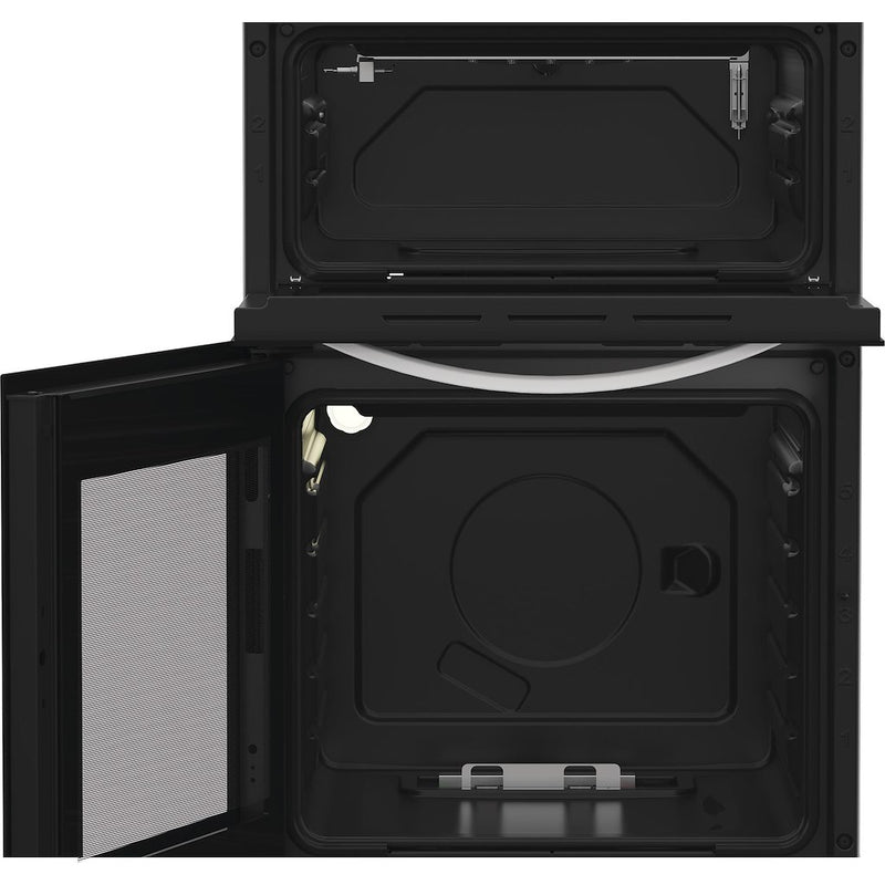 Indesit ITG5GMW Freestanding 50cm Gas Double Cooker - White