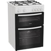 Indesit IDG6GW Freestanding 60cm Gas Double Cooker - White Thumbnail