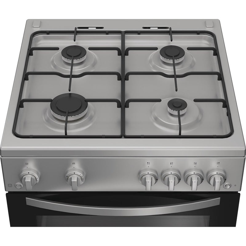 Indesit IDG6GS, 60cm Gas Cooker - Silver