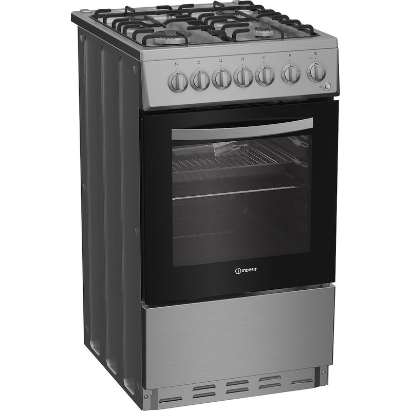 Indesit I5G3PMX Freestanding 50cm Single Gas Cooker - Stainless Steel