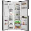 Hotpoint HPG29643IBXR4UK Freestanding Dual No Frost American Fridge Freezer with VitalCare and Water & Ice Dispenser - Black Steel Thumbnail