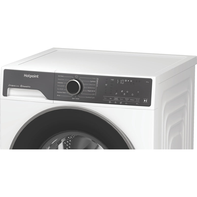 Hotpoint HB103WWCAREUK Fabric Care Freestanding 10kg 1400rpm Washing Machine with HomeWhiz - White