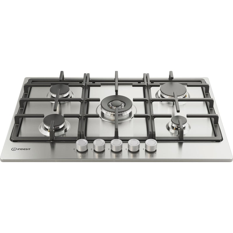 Indesit THP 751 W/IX/I 1 5-Burner Gas Hob