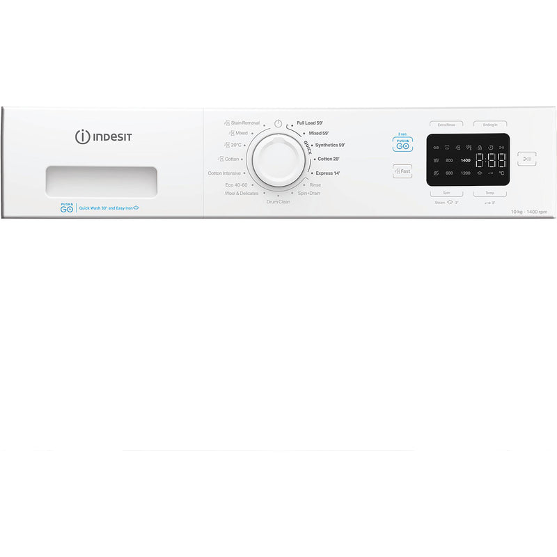 Indesit Push&Go IP 1046 PUSH&GO UK 10kg Washing Machine - White