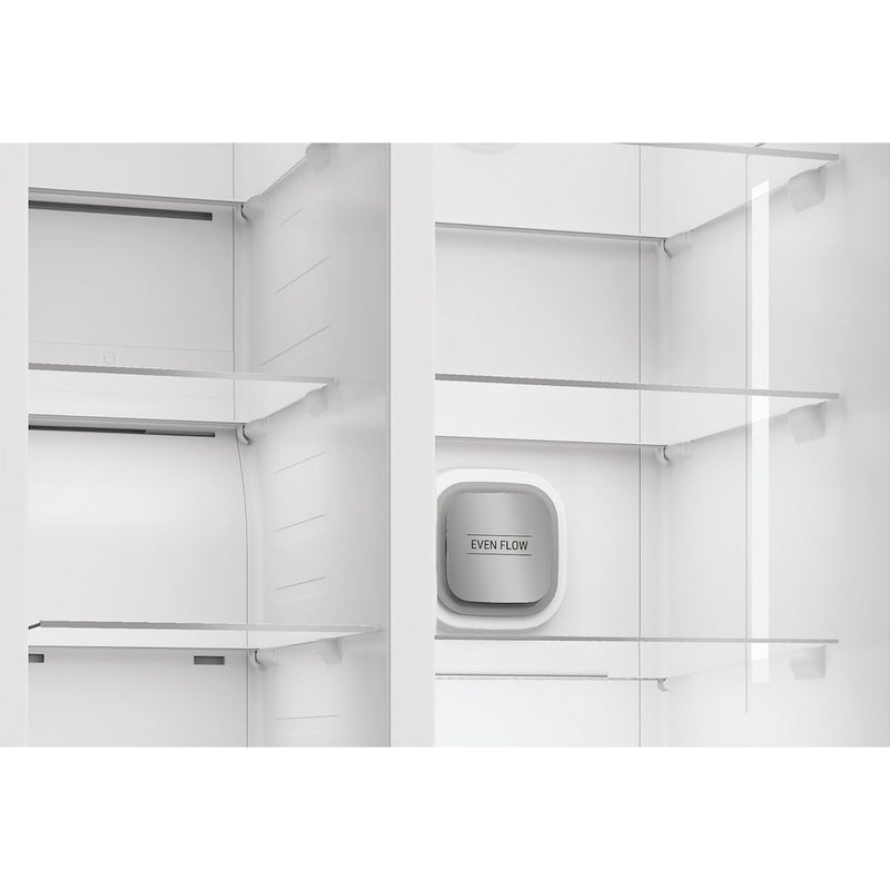 Hotpoint HPG2 6574W XBR5UK Dual No Frost American Fridge Freezer with FreshShield - Inox