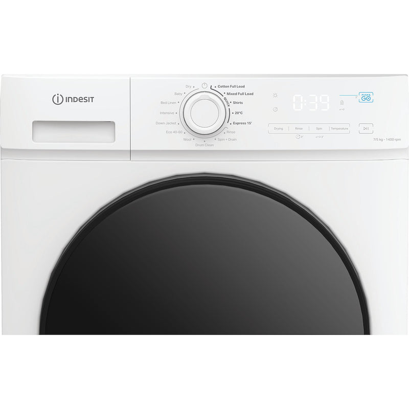 Indesit MyTime IDMA 75624 MY TIME UK Washer Dryer with Steam - White - A/D Energy Rating