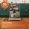 Hotpoint HP3FC10BS7A0SUK 10 Place Setting Freestanding Slimline Dishwasher with 3D Zone Wash - Silver Thumbnail