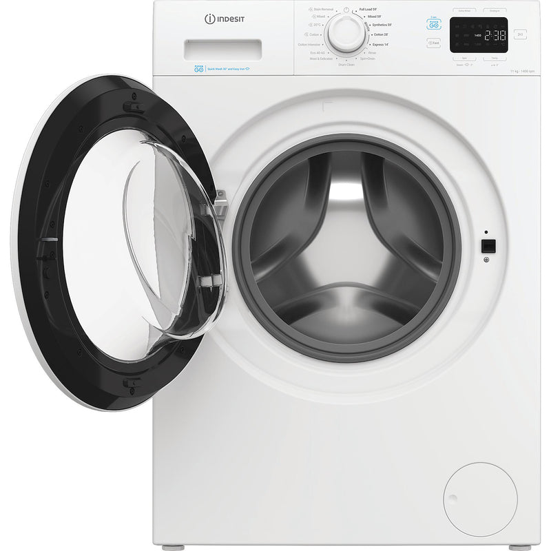 Indesit IP1146PUSHGOUK Freestanding 11kg 1400rpm Push&Go Washing Machine - White
