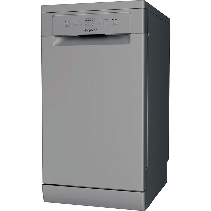 Hotpoint HP2FE10CS90SUK Freestanding 45cm Slimline Dishwasher with 10 Place Settings - Silver