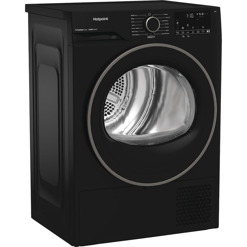 Hotpoint CHSD82MBBUK 8kg Heat Pump Tumble Dryer with Pet Hair Care