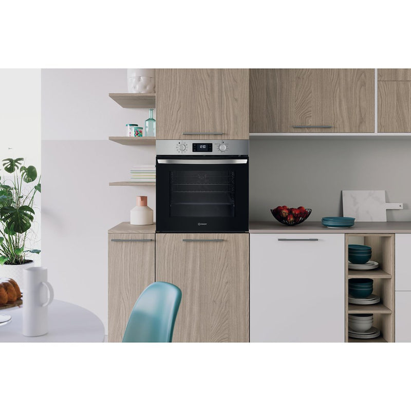 Indesit Turn&Go IO 278P1 X UK Electric Single Oven - Inox