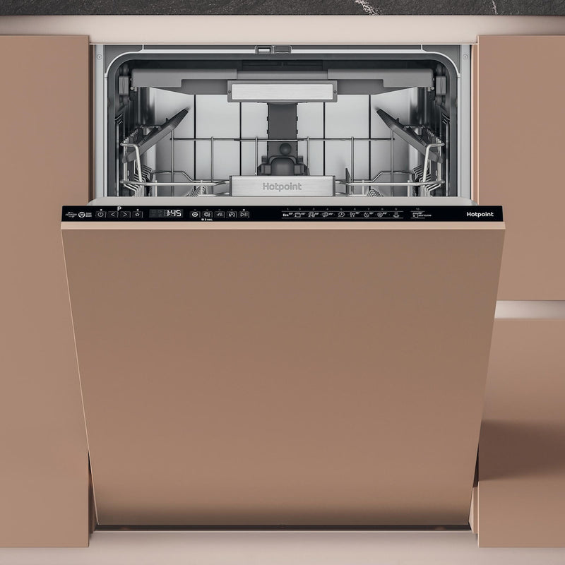 Hotpoint H7IA15M6LUK Integrated Full Size 60cm Dishwasher with Maxi Space and 3D Zone Wash - Black