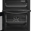 Indesit IDE6VDCS1 60cm Electric Double Cooker with Ceramic Hob - Silver Thumbnail