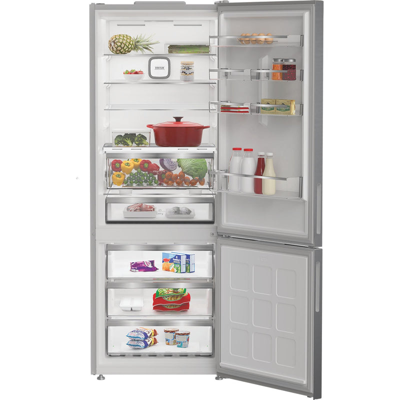 Hotpoint HPK26493XP5UKV 490L Freestanding 70/30 Dual No Frost Fridge Freezer with VitalCare - Brushed Steel