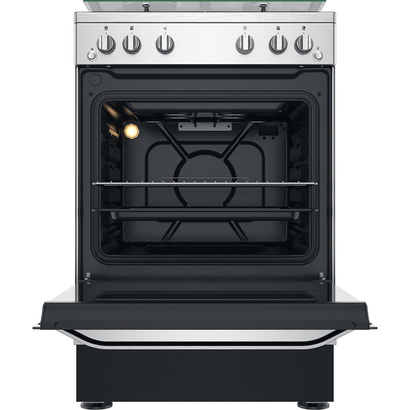Hotpoint HS67G2PMX/UK Gas Single Cooker - Silver (Discontinued)