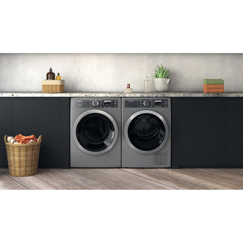 Hotpoint H8 99ADS GPOWER UK GentlePower 9kg 1400 rpm Washing Machine - Silver (Discontinued)