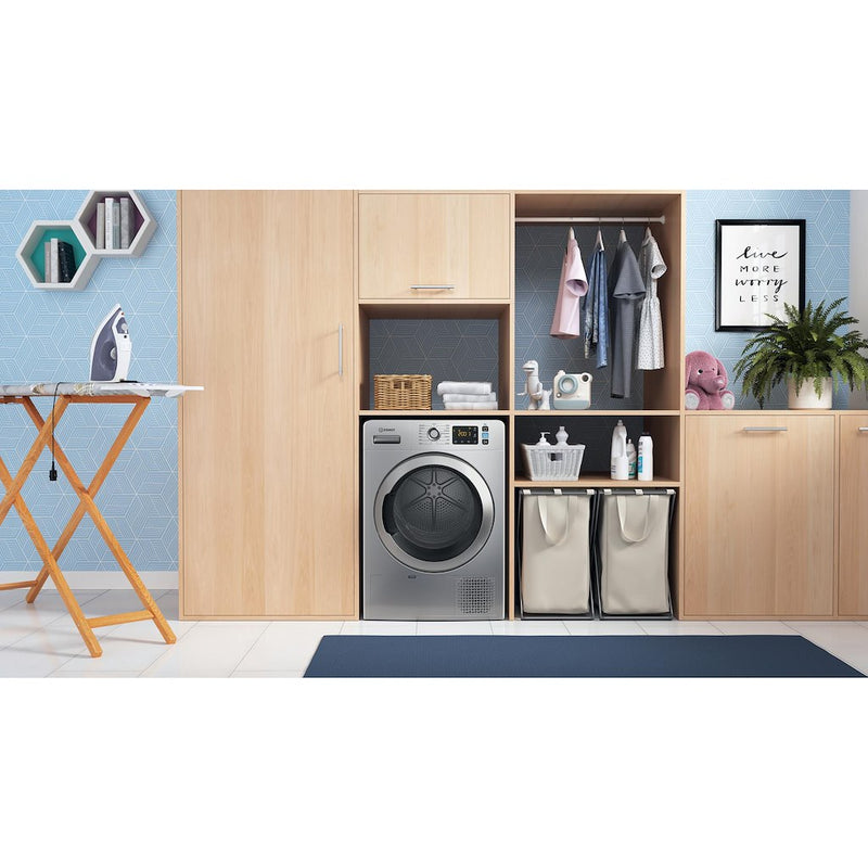 Indesit YT M11 92SS X UK Freestanding 9kg Heat Pump Tumble Dryer - Silver (Discontinued)
