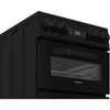 Hotpoint HDE5VDCB 50cm Electric Cooker with Ceramic Hob - Black Thumbnail
