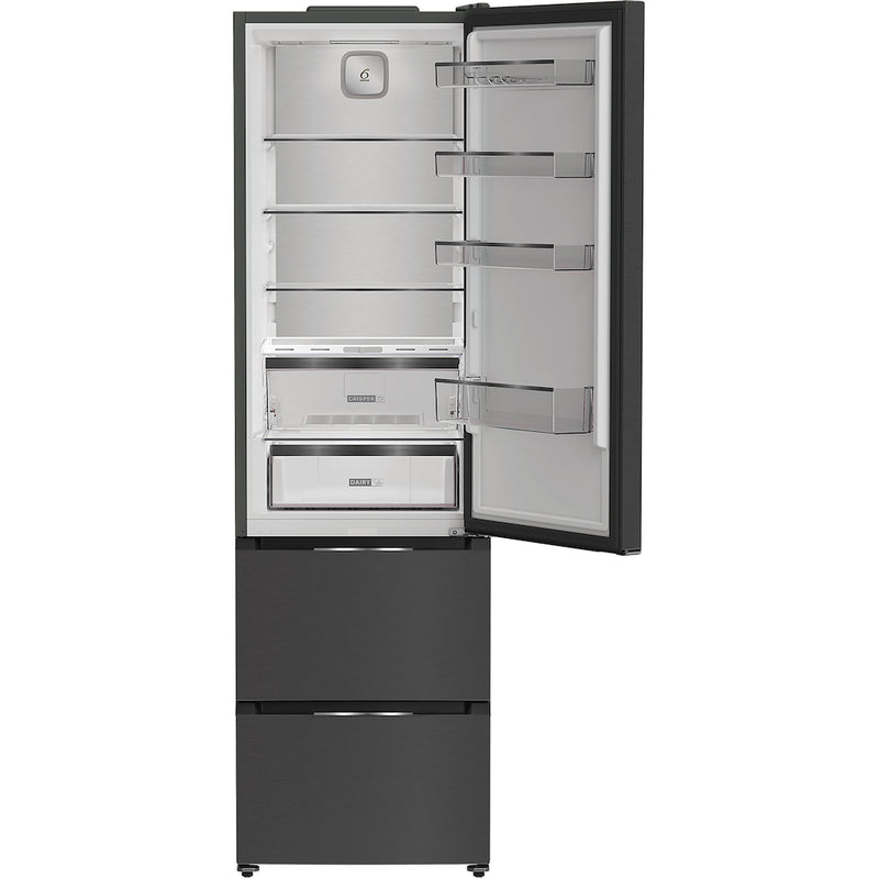 Whirlpool WHKF 6352 XBR5UK Dual No Frost 3 Door Fridge Freezer with 6th Sense - Dark Inox -  Discontinued