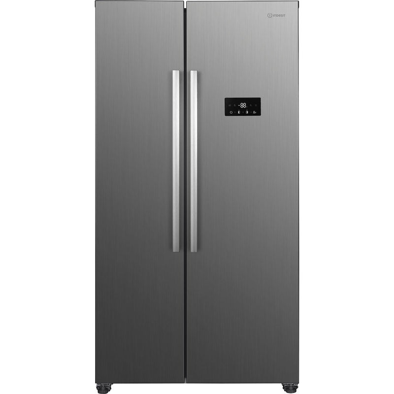 Indesit Push&Go INGF 6441 XP4UK Total No Frost American Fridge Freezer - Inox