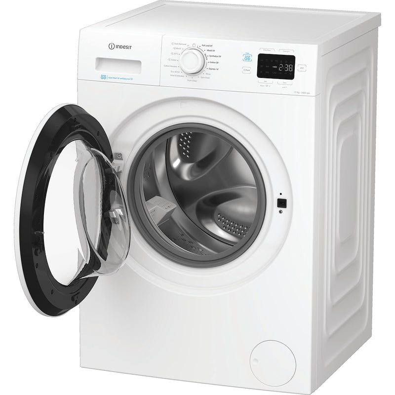 Indesit IP1146PUSHGOUK Freestanding 11kg 1400rpm Push&Go Washing Machine - White