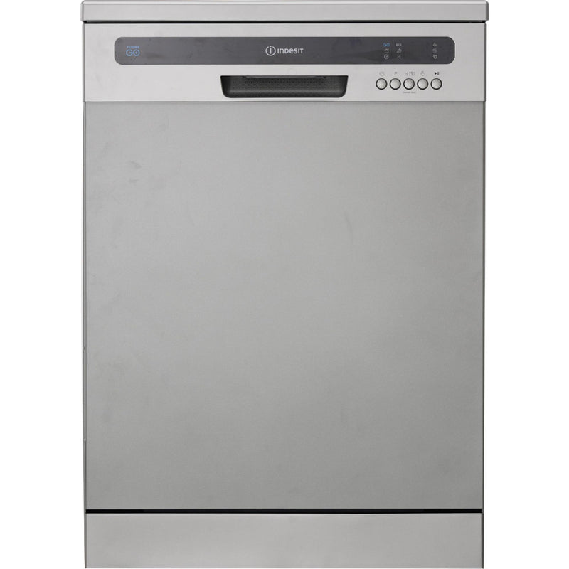 Indesit IN2FE13CNO7SUK 13 Place Setting Push&Go Freestanding Full Size Dishwasher - Silver