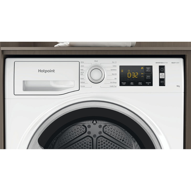Hotpoint NTS M11 92SK UK 9kg ActiveCare Heat Pump Tumble Dryer - White - A++ Rated (Discontinued)