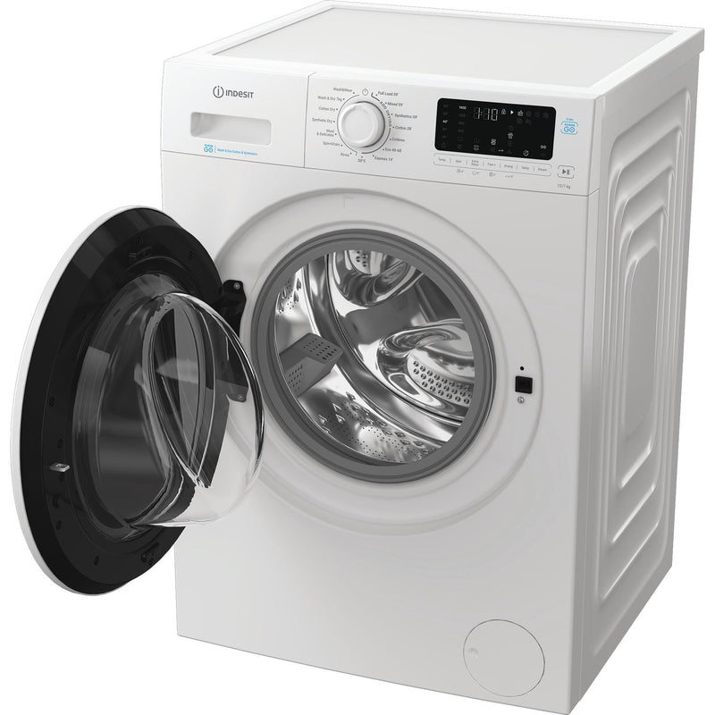 Indesit IDP10747PUSHGOUK 10kg Wash 7kg Dry 1400rpm Freestanding Washer Dryer with Steam - White